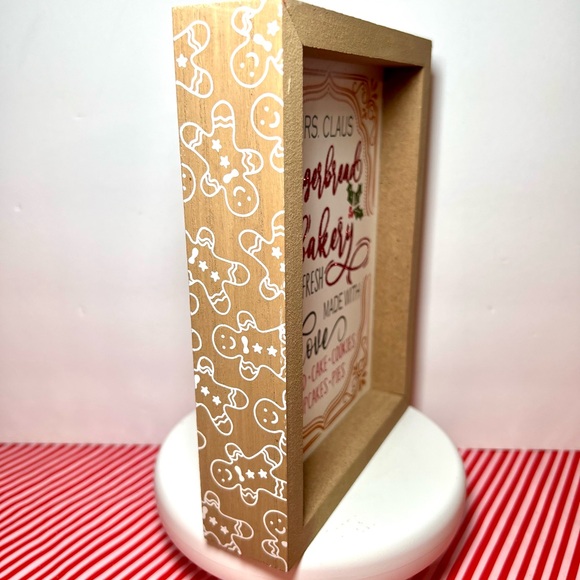 Mrs. Claus Gingerbread Bakery Holiday Sign Made with Love Christmas Cake Bread - Picture 9 of 9